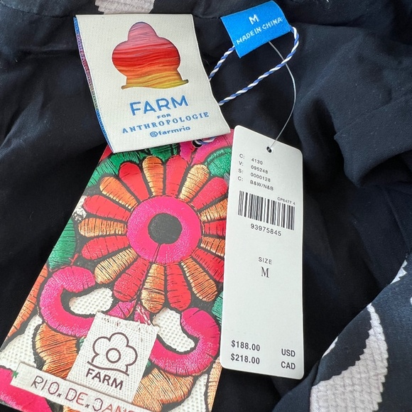 NWT Farm Rio x Anthropologie Geo Toucan Mini Dress SIZE M - Picture 4 of 8
